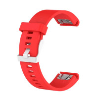 Ремешок для Garmin QuickFit 20 Smooth Silicone Band Red (QF20-SMSB-RED)