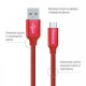 Кабель ColorWay USB-USB Type-C, 1м Red (CW-CBUC003-RD)