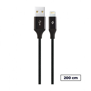 Кабель Ttec (2DK19S) USB - Lightning, AlumiCable, 2м, Black