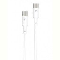 Кабель ACCLAB PwrX USB Type-C-USB Type-C 1.2 м 60W White (1283126559563)