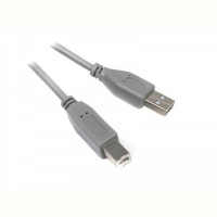 Кабель Maxxter (U-AMBM-6G) USB 2.0 AM - USB 2.0 BM, серый, 1.8м