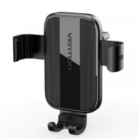 Автомобильный держатель для телефона "автозажимной" трехконтактный Vention Duckbill Clip Black Square Fashion Type (KCTBO)