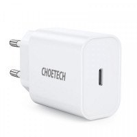 Сетевое зарядное устройство Choetech (1USBх3A) Type-C PD20W Charger White (Q5004-V5)