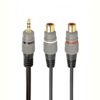 Аудио-кабель Cablexpert RCA - 2хRCA (M/F), 0.2 м, Black (CCAP-RCAM2F-0.2M)