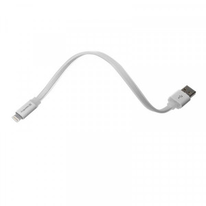 Кабель ColorWay USB-Lihgtning, 0.25м White (CW-CBUM-LM25W)