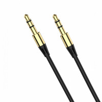Аудио-кабель SkyDolphin SR07 3.5 мм - 3.5 мм (M/M), 1 м, Black (AUX-000052)