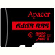 Карта памяти MicroSDHXC  64GB UHS-I Class 10 Apacer + SD adapter (AP64GMCSX10U5-R)