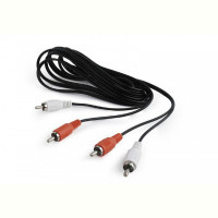 Аудио-кабель Cablexpert 2хRCA - 2хRCA (M/M), 3 м, черный (CCA-2R2R-10)