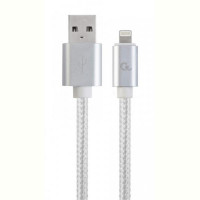 Кабель Cablexpert (CCB-mUSB2B-AMLM-6-S) USB 2.0 - Lightning, 1.8м, серебристый