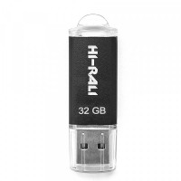 Флеш-накопитель USB 32GB Hi-Rali Rocket Series Black (HI-32GBVCBK)