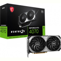 Видеокарта GF RTX 4070 12GB GDDR6X Ventus 2X E OC MSI (GeForce RTX 4070 VENTUS 2X E 12G OC)