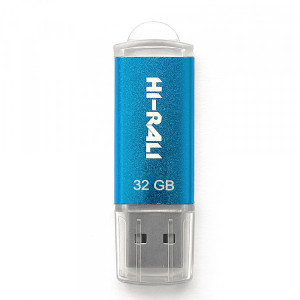 Флеш-накопитель USB 32GB Hi-Rali Rocket Series Blue (HI-32GBVCBL)