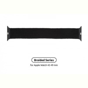 Ремешок Armorstandart Braided Solo Loop для Apple Watch 42mm/44mm/45mm/49mm Charcoal Size 10 (172 mm) (ARM58074)