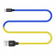 Кабель ColorWay USB-microUSB, 2.4А, 1м, Blue/Yellow (CW-CBUM052-BLY)