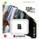 Карта памяти MicroSDXC 256GB UHS-I/U3 Class 10 Kingston Canvas Select Plus R100/W85MB/s (SDCS2/256GBSP)