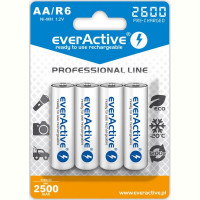 Аккумулятор everActive AA/HR06 Ni-MH 2600mAh BL 4шт