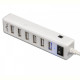 Концентратор USB 2.0 Frime 7хUSB2.0 White (FH-20041)