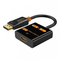 Адаптер Сabletime DisplayPort - HDMI (M/F), 0.2 м, Black (CP20B)