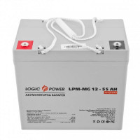 Аккумуляторная батарея LogicPower 12V 55AH (LPM-MG 12 - 55 AH) AGM мультигель