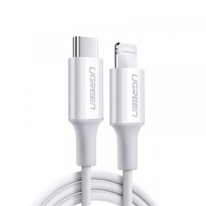 Кабель Ugreen US171 USB Type-C - Lightning (M/M), 1.5 м, White (60748)