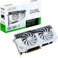 Видеокарта GF RTX 4070 12GB GDDR6X Dual EVO White OC Asus (DUAL-RTX4070-O12G-EVO-WHITE)