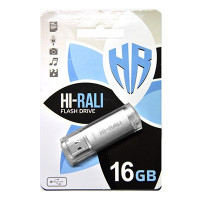 Флеш-накопитель USB 16GB Hi-Rali Rocket Series Silver (HI-16GBVCSL)