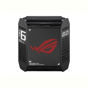 Wi-Fi Mesh система Asus ROG Rapture GT6 1pk Black (90IG07F0-MU9A10) (WiFi6, AX10000, Broadcom, 1x2.5GE WAN, 3xGE LAN, 1xUSB 3.2, AiMesh, антенны: 9)