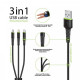 Кабель Intaleo CBFLEXU1 USB-Micro/Lightning/Type-C 1.4м Black (1283126487521)