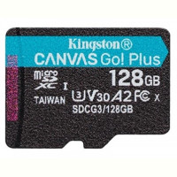 Карта памяти MicroSDXC  128GB UHS-I/U3 Class 10 Kingston Canvas Go! Plus R170/W90MB/s (SDCG3/128GBSP)