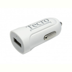 Автомобильное зарядное устройство Tecro (1USBх2.1A) White (TCR-0121AW)