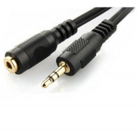 Аудио-кабель Cablexpert 3.5 мм - 3.5 мм (M/F), 5 м, черный (CCA-421S-5M)