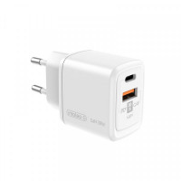 Сетевое зарядное устройство Intaleo TCG30GAN USB-C PD+USB-A QC 3.0 White (1283126578274)