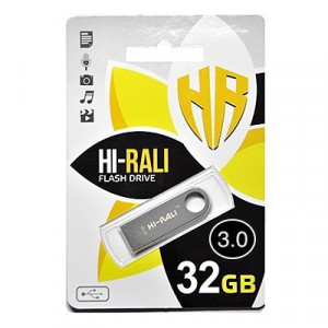 Флеш-накопитель USB3.0 32GB Hi-Rali Shuttle Series Silver (HI-32GB3SHSL)