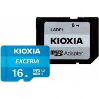 Карта памяти MicroSDHC   16GB UHS-I Class 10 Kioxia Exceria R100MB/s (LMEX1L016GG2) + SD-адаптер