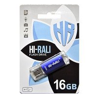 Флеш-накопитель USB 16GB Hi-Rali Rocket Series Blue (HI-16GBVCBL)