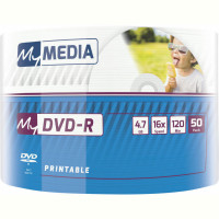 DVD+R MyMedia (69202) 4.7GB, 16x, Wrap 50шт Printable