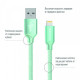 Кабель ColorWay USB-Lihgtning, 1м Mint (CW-CBUL004-MT)