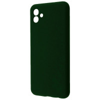 Чехол силиконовый для Samsung A04 Dark Green