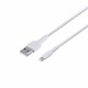 Мережевий зарядний пристрій Borofone BA37A, Cable Lightning, 2.4A, White