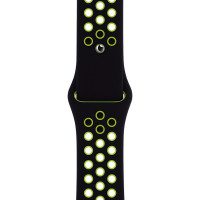 Ремешок для Apple Watch 42/44/45/49 mm Nike Sport Band Black/Green