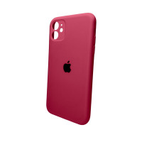 Чохол для смартфона Silicone Full Case AA Camera Protect for Apple iPhone 11 Pro кругл 35,Maroon Код: 431430-14