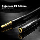 Кабель Vention Cotton Braided 3.5mm Audio Extension Cable 0.5M Черное Metal Type Код: 453090-14