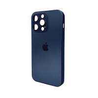 Чохол для смартфона AG Glass Matt Frame Color Logo for Apple iPhone 14 Pro Max Navy Blue Код: 430090-14