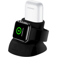 Бездротовий зарядний пристрій Usams US-ZJ051 2IN1 Silicon Charging Holder For Apple Watch And AirPods