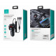 АЗП Usams US-CC119 C22 3.4A Dual USB Car Charger With 3IN1 Spring Cable Black