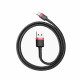 Кабель Baseus Cafule Cable USB For Type-C 3A 0.5m Red+Черный Код: 462580-14