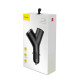 АЗП Baseus Y type dual USB+cigarette lighter extended car charger 3.1 A Black Код: 404920-14