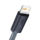 Кабель Baseus Dynamic Series Fast Charging Data Cable USB to iP 2.4A 1m Slate Gray