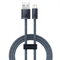 Кабель Baseus Dynamic Series Fast Charging Data Cable USB to iP 2.4A 1m Slate Gray Код: 452120-14