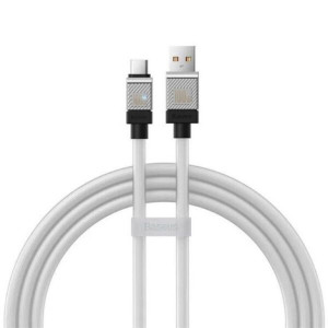 Кабель Baseus CoolPlay Series Fast Charging Cable USB to Type-C 100W 2m Белый Код: 457010-14